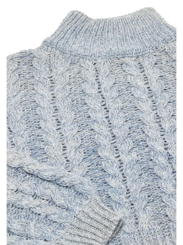 myMo Damen Pullover in BLAU WOLLWEISS