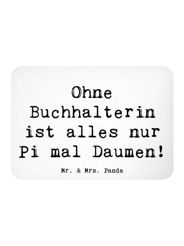 Mr. & Mrs. Panda Magnet Spruch Buchhalterin Liebe mit Spruch in Weiß