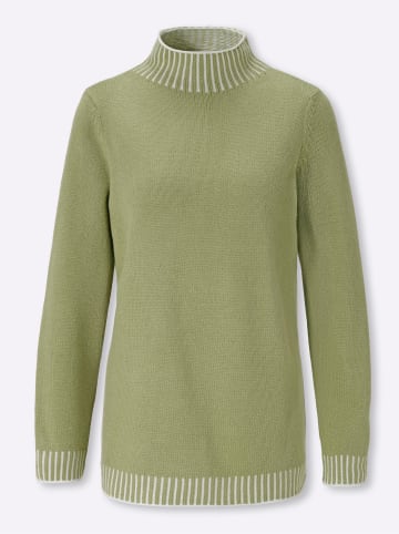 Sieh an! Stehkragen-Pullover in schilf