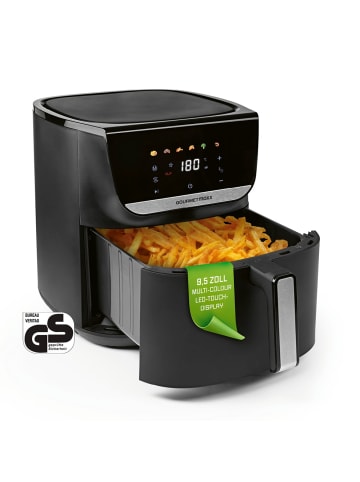Gourmetmaxx GOURMETmaxx Heißluftfritteuse, 7,5 l - farbiges LED-Touchdisplay & 7 Programme