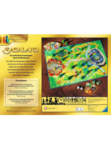 Ravensburger Merkspiel Sagaland - Gesellschaftsspiel & Brettspiel ab 6 Jahre 6-99 Jahre in bunt
