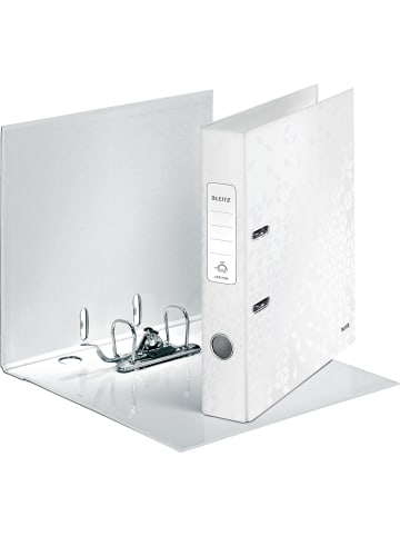 Leitz Ordner Wow A4 Kunststoff 52mm perlweiß