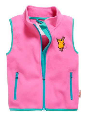 Playshoes Fleece-Weste DIE MAUS in Pink