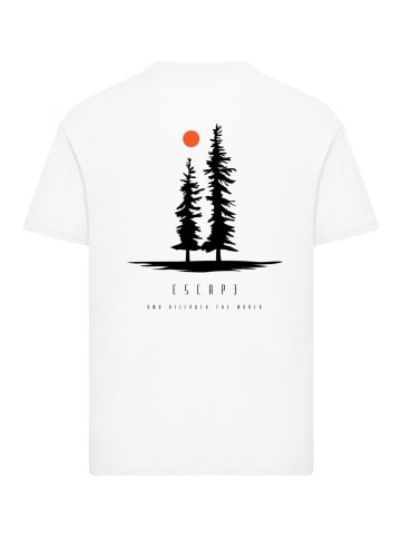 F4NT4STIC T-Shirt Escape Discover the World Pinetree in weiß