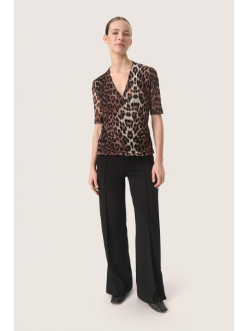 Soaked in Luxury Langarm-Bluse SLAldora Feminine Form in Leopard Pattern
