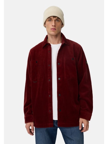 Camel Active Cord Overshirt mit Druckknöpfen in Bernsteinrot