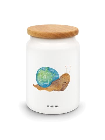 Mr. & Mrs. Panda Keksdose Schnecke Sir ohne Spruch in Weiß