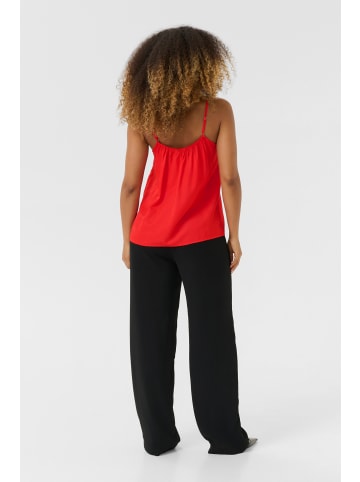 Cream Ärmellose Bluse CRAnna A-shape in High Risk Red