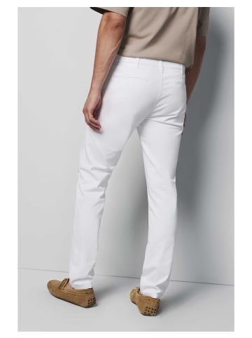 Meyer Chinohose M5 Moderne Chino Stretch Cotton in WEIß