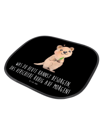 Mr. & Mrs. Panda Sonnenschutz Auto Quokka Happy mit Spruch in Schwarz