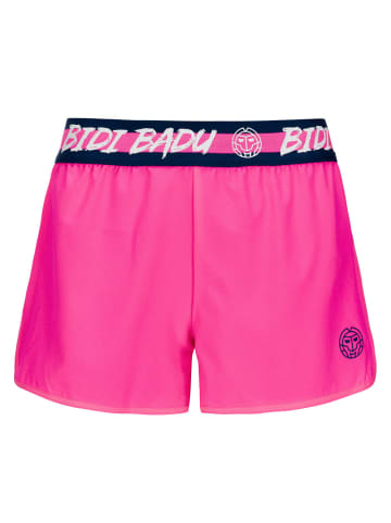 BIDI BADU Grey Tech Shorts (2 in 1) - pink/darkblue in pink/dunkelblau