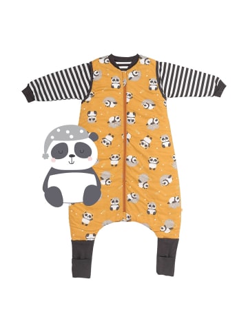 Schlummersack Schlafsack mit Füßen, umklappbaren Bündchen und Ärmeln, 1.0 TOG in Gold