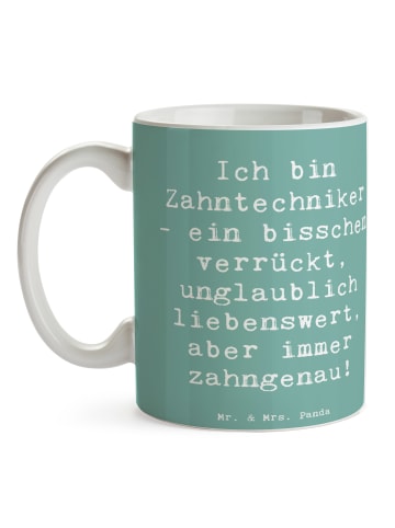 Mr. & Mrs. Panda Kaffeebecher Spruch Zahntechniker Spaß mit Spruch in Meeresbrise