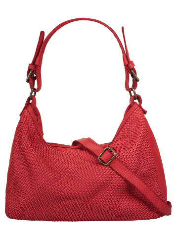 Samantha Look Shopper echt Leder in rot