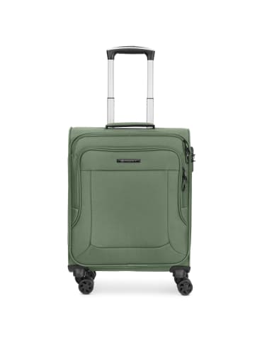 Franky Melbourne 3.0 4-Rollen Kabinentrolley 55 cm mit Dehnfalte in olive