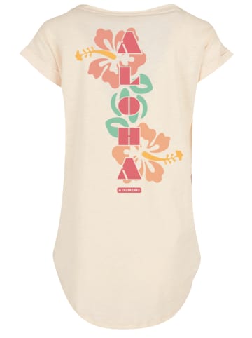 F4NT4STIC Long Cut T-Shirt Aloha in Whitesand