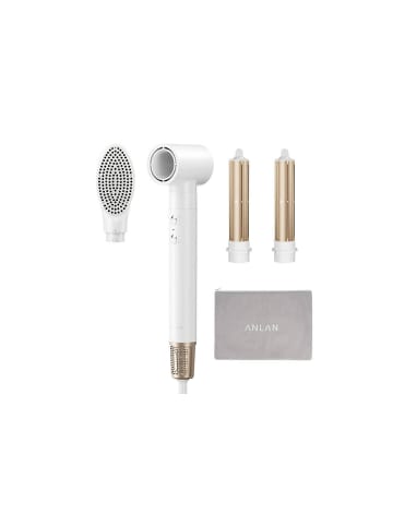 Anlan 4in1 Haartrockner Lockenstab Glättung Lockenwickler