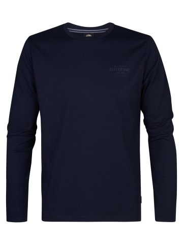 Petrol Industries Langarmshirt mit Logo Dolphinpark in Blau