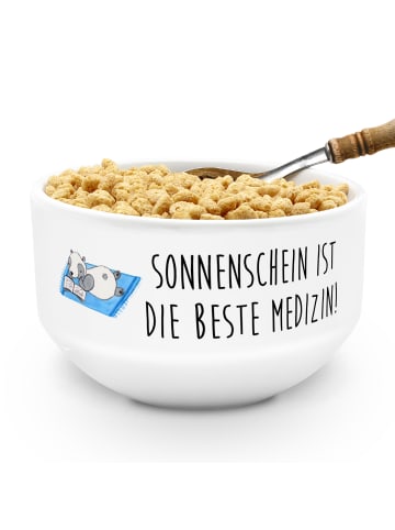 Mr. & Mrs. Panda schale Sommer Sonnenschein mit Spruch in Weiß