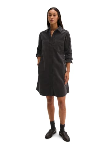 Marc O'Polo Samt-Hemdblusenkleid regular in Broken Graphite