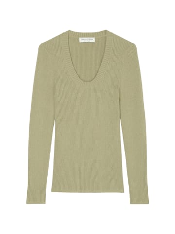 Marc O'Polo Rundhalspullover slim in steamed sage