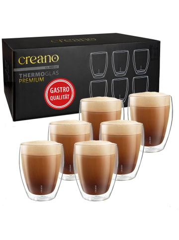 6er Set 400ml PREMIUM-GLÄSER GASTRO-QUALITÄT, spülmaschinenfestes Glas