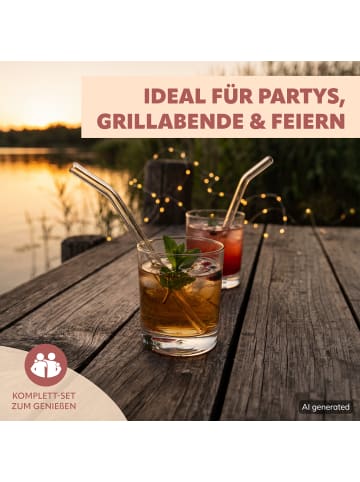 bremermann 6er Glas-Trinkhalme