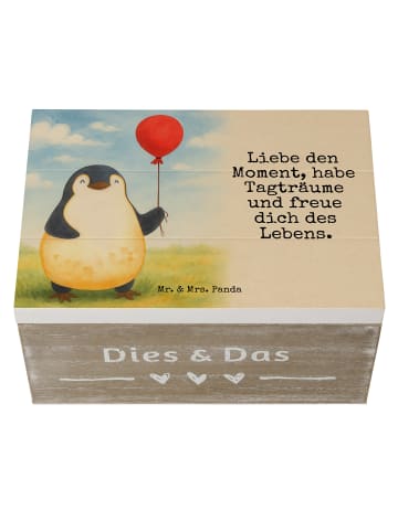 Mr. & Mrs. Panda Aufbewahrungsbox Pinguin Luftballon Design mit ... in Weiß