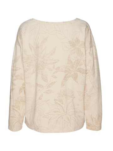 LASCANA Sweatshirt in beige-gemustert