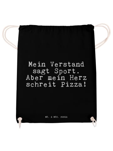 Mr. & Mrs. Panda Sportbeutel Mein Verstand sagt Sport.... mit Sp... in Schwarz