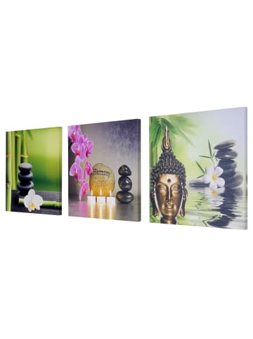 MCW Leinwandbild 3-teilig, Buddha