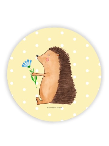 Mr. & Mrs. Panda magnet Igel Blumen ohne Spruch in Gelb Pastell