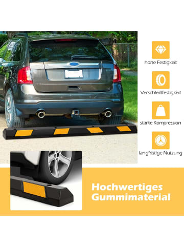 COSTWAY Radstopper Gummi in Schwarz