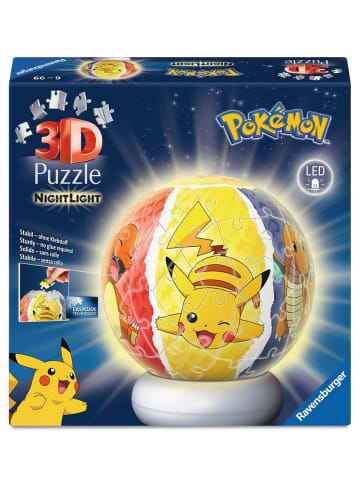Ravensburger Ravensburger Puzzle 72 Teile Puzzle-Ball Nachtlicht Pokémon in bunt