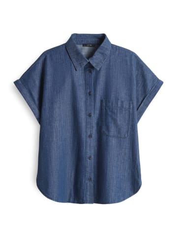 OPUS Oversized V-Kragen Shirt für Damen in blau