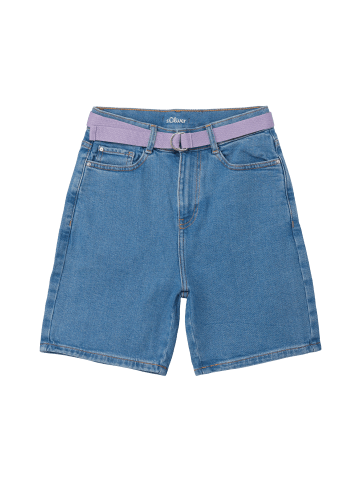 s.Oliver Jeans-Hose Jeans-Bermuda keine Beinlänge in Blau