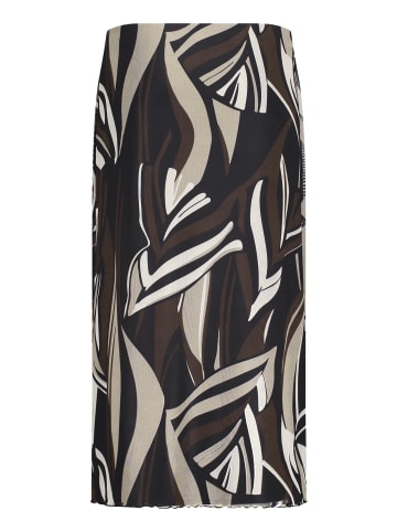 Betty Barclay Midirock mit Gummizug in Taupe/Black