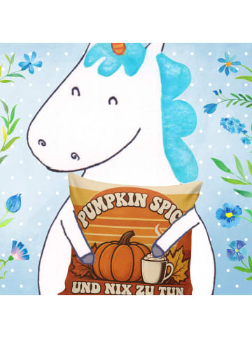 Kissen 40x40 Herbstliche Retro-Szene groovig De... in Weiß