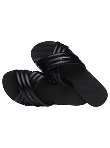 Havaianas Flache Slipper-Sandalen „You Nyc FC“ Schwarz