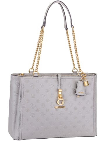 Guess Schultertasche James Logo Girlfriend Carryall in Taupe Logo