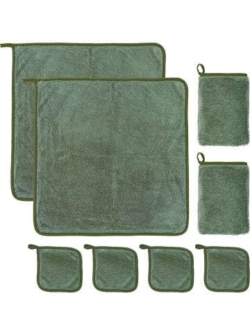Erwin Müller Microfaser Microfaser-Sparset 8-teilig in jade