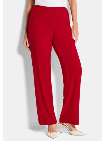 GOLDNER Slinky-Hose mit weitem Bein in rot
