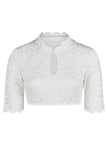 Nina von C. Dirndlbluse halbarm in weiss