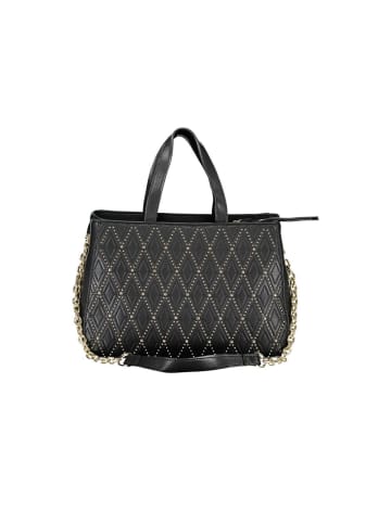 Valentino by Mario Valentino Schwarze Polyurethan-Tasche mit verstellbarem und abnehmbarem Riemen