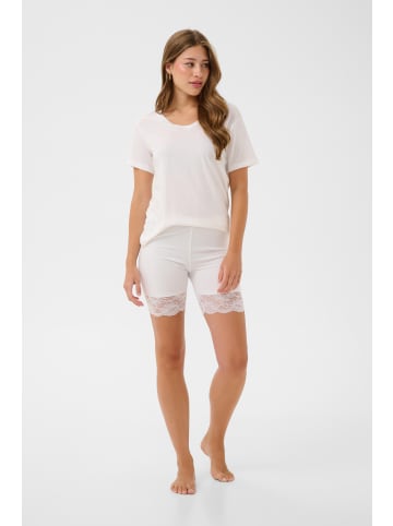 Cream Shorts Matilda Slim fit in Optical white