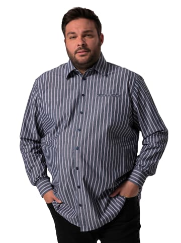 Men Plus Hemd in navy blau