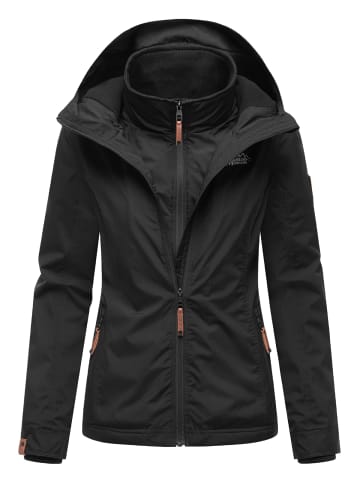 Marikoo Übergangsjacke Erdbeere in Black2