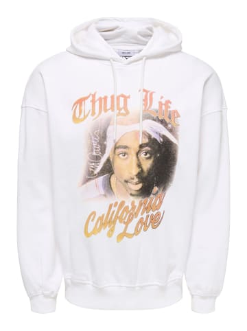 ONLY & SONS Kapuzenpullover in White