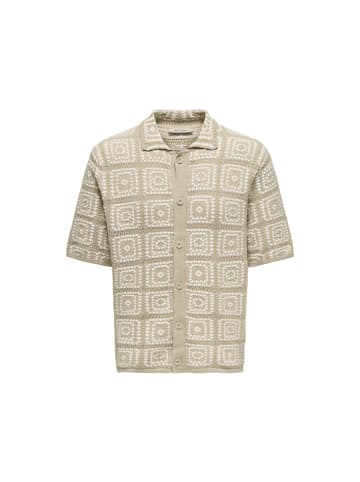 Only&Sons Halbarmhemd in Silver Lining