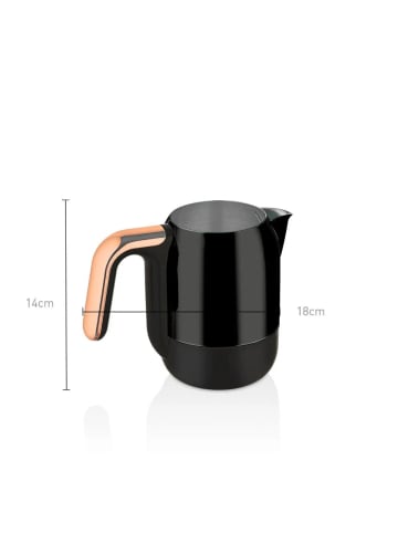 Korkmaz Deluxe Türkische Kaffeemaschine 400W geeignet für 4 Tassen in Schwarz
